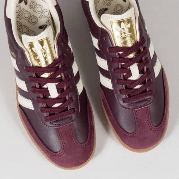 adidas Samba OG Maroon Gold Metallic (W)